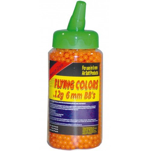 Flying Colors .12g Orange Airsoft BBs - 2000 Count