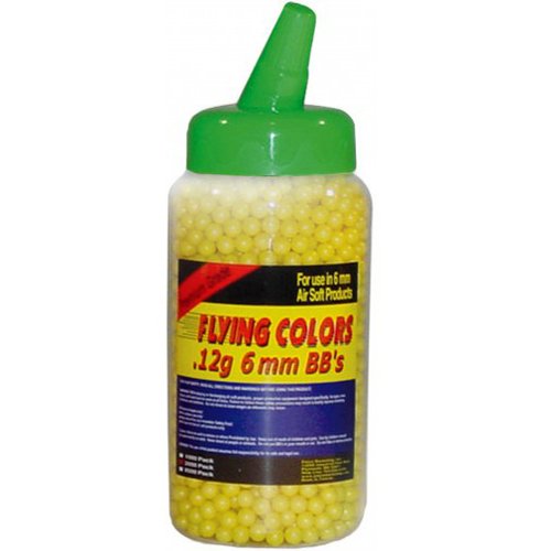 Flying Colors .12g Yellow Airsoft BBs - 2000 Count