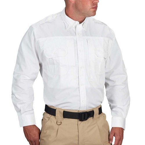 Propper Long Sleeve White Poplin Tactical Shirt