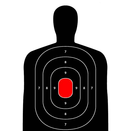 12x18 Inch Silhouette Target 8 Pack