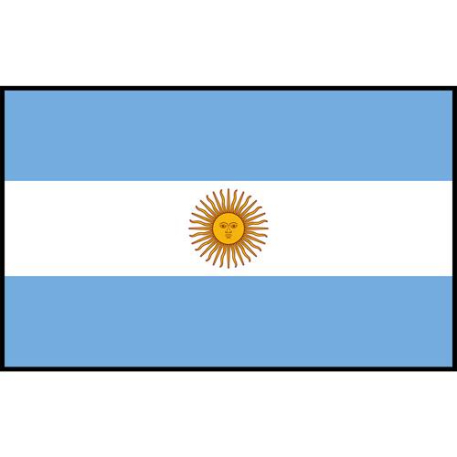 Flag Printed Patch - Argentina