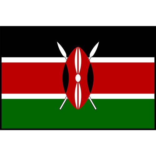 Flag Printed Patch - Kenya
