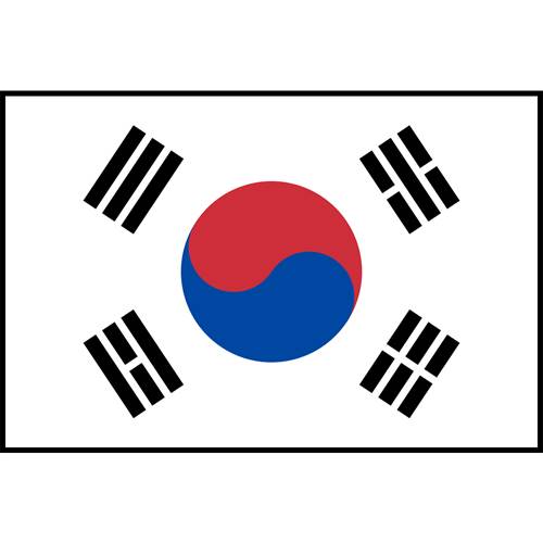 Flag Printed Patch - South Korea