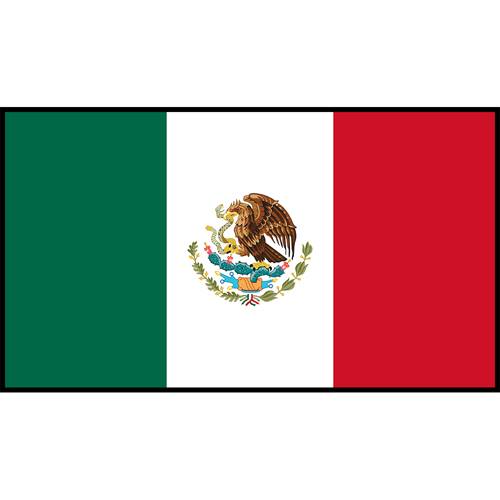Flag Printed Patch - Mexico