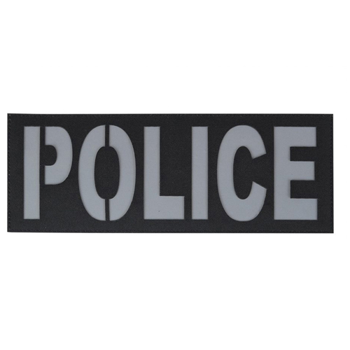 Police Reflective Black Patch