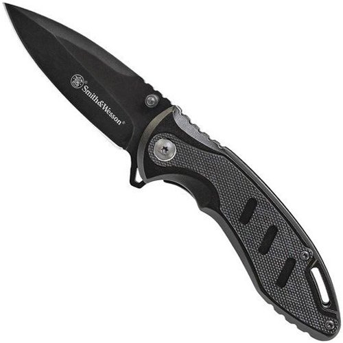 Smith & Wesson Liner Lock Plain Edge Folding Blade Knife