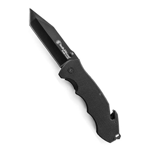 Smith and Wesson Border Guard 5 Black Tanto Blade Folding Knife