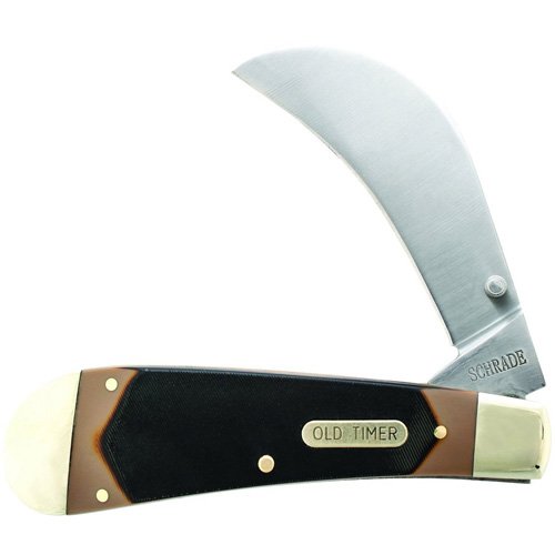 Schrade Old Timer 216OT Hawkbill Pruner Folding Blade Knife