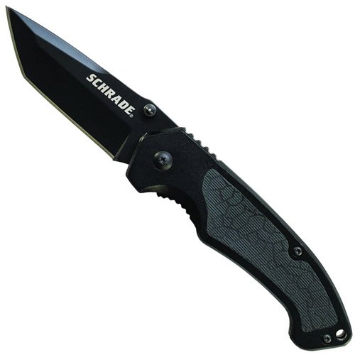 Schrade Tanto 9Cr14mov High Carbon Stainless Steel Blade Aluminum Handle