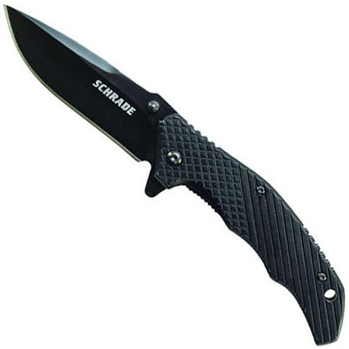 Schrade Black Oxide Coated 9Cr18mov Drop Point