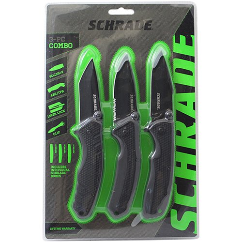 Schrade 3pc Combo Blade Knife Kit