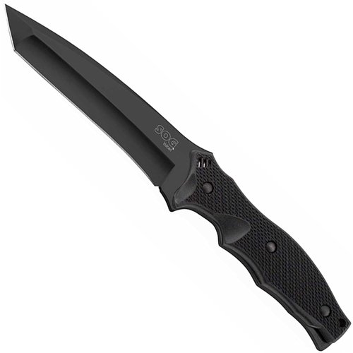 Sog Vulcan Black Tini Fixed Blade Knife