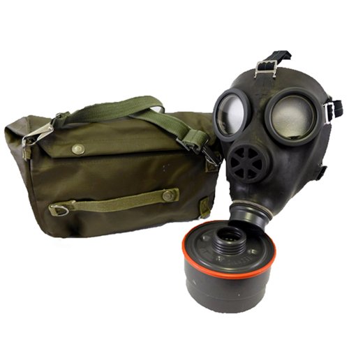 Swiss Military Gas Mask with Bag and Filter