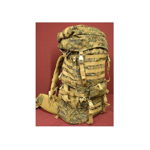 Surplus USMC ILBE Main Backpack with Lid Belt Radio Pouch Marpat