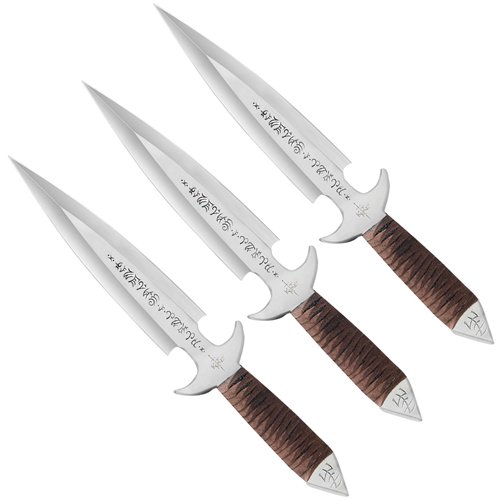 Kit Rae Black Jet Dagger Style Blade Triple Set Thrower Knife