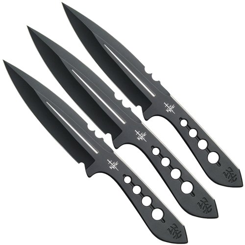 Kit Rae AirCobra Throwing Knife Triple Set - Black