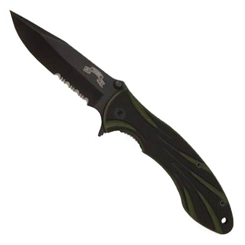 United Cutlery USARA G10 Green Black Handle Folder Knife