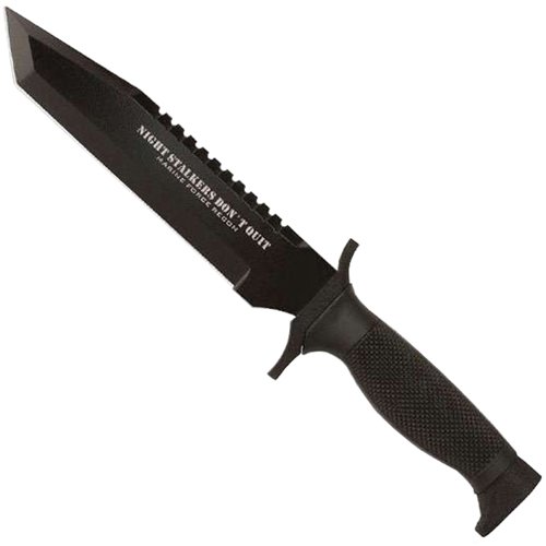 United Cutlery Nightstalkers Do Not Quit Tanto Knife - Black