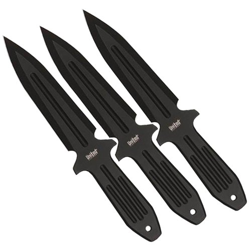 United Threat Throwing Triple Knife Set - Black