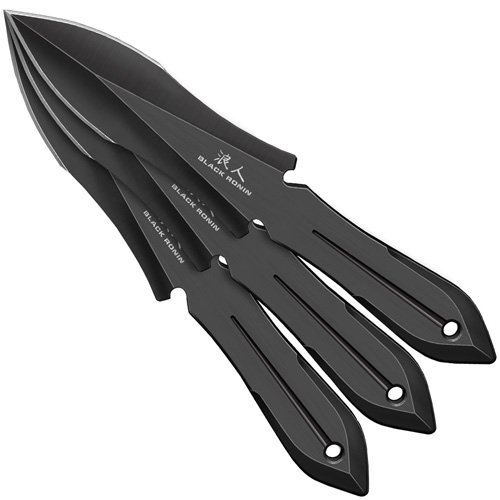 United Cutlery Black Ronin Triple Throwing Knife Set