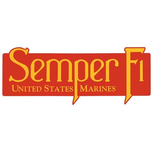 U.S.M.C. Semper Fi Bumper Sticker