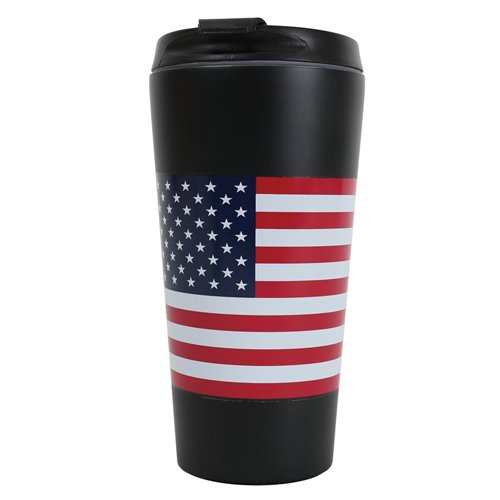 US Flag Printed Travel Cup