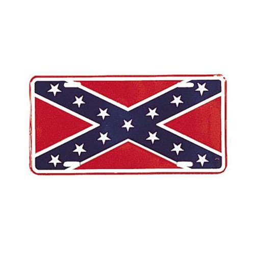 License Plate - Rebel Flag