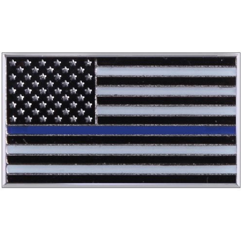 Ultra Force Thin Blue Line Flag Pin