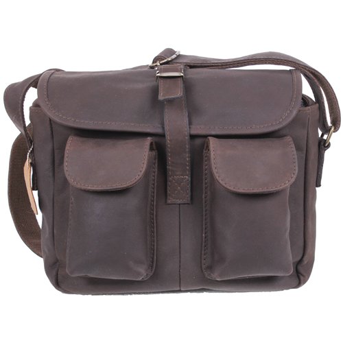 Brown Leather Ammo Shoulder Bag