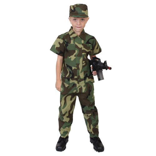 Camouflage Soldier Costume - Kids