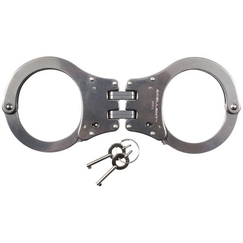 NIJ Approved Stainless Steel Hinged Handcuffs