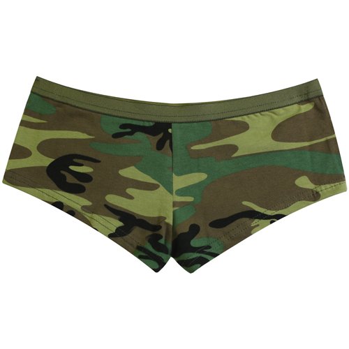 Womens Woodland Camo Booty Shorts