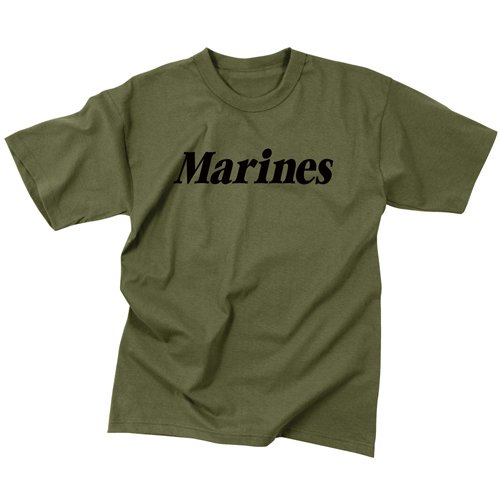 Olive Drab Military Physical Training T-Shirt - Marines