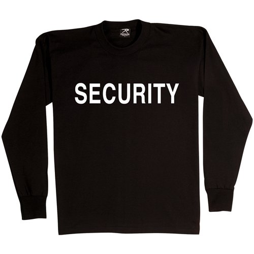 Mens 2-Sided Security Long Sleeve T-Shirt