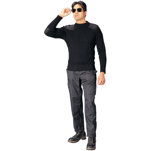 Mens Government Type Wool Commando Sweater