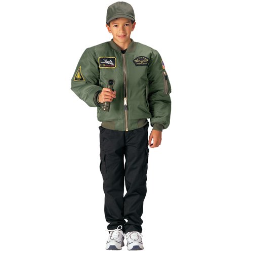 Ultre Force Kids Flight Jacket with Patches
