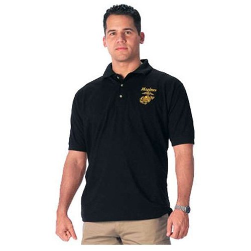 Mens Military Embroidered Army Polo T-Shirt