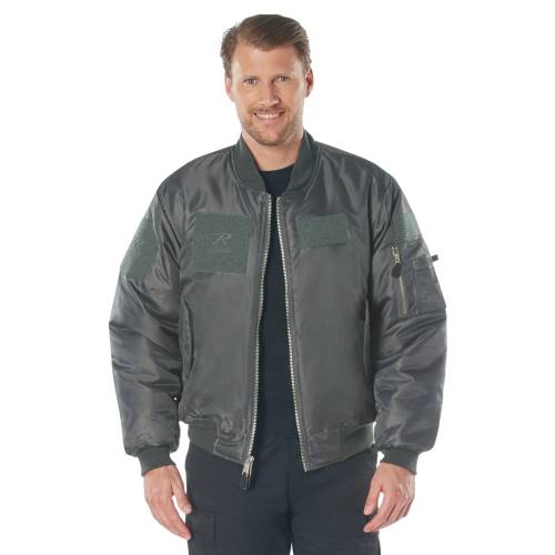 Ultra Force Mens MA-1 Flight Jacket with Patches