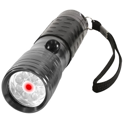 LED Flashlight with Red Laser Pointer