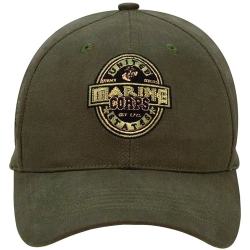 Black Ink USMC Low Profile Cap