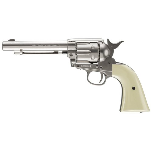 Colt Peacemaker Nickel BB Revolver - Steel BB