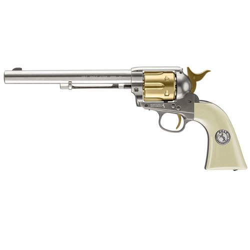 Colt Peacemaker Nickel & Gold Pellet Revolver