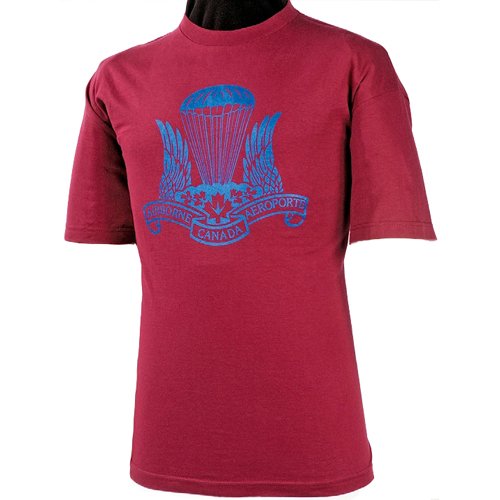 World Famous Army Airborne T-Shirt Burgundy