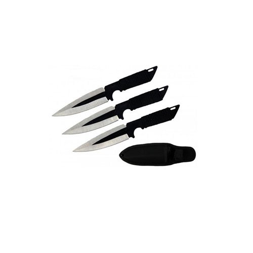 Set Of 3 Cord Wrapped Throwing Knives