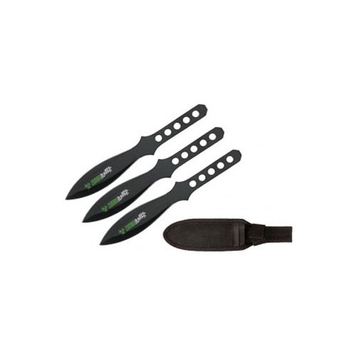 Black Zombie Hunter Throwing Knives