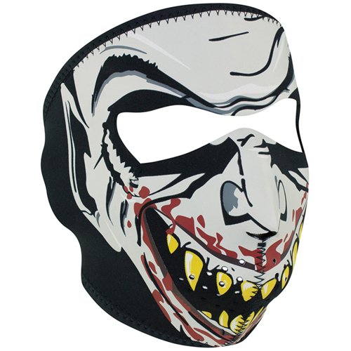Zan Headgear Neoprene Glow In The Dark Vampire Full Face Mask