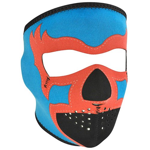 Zan Headgear Neoprene Lucha Libre Blue Full Face Mask