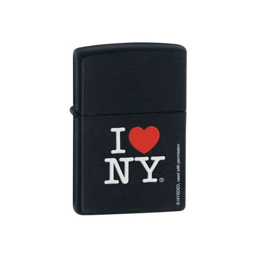 Zippo I Love NY Black Matte Lighter