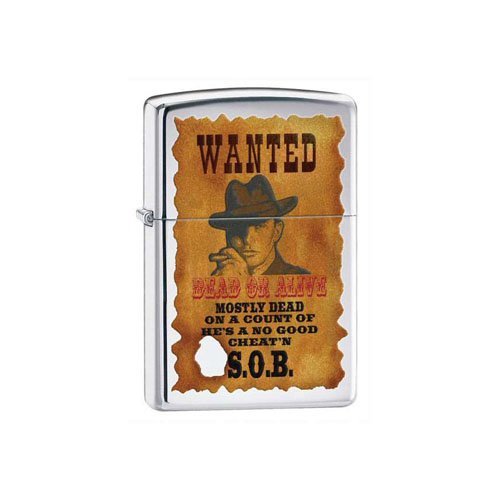 Zippo Wanted Poster Lighter