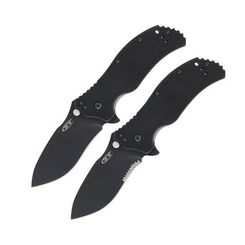 Zero Tolerance Black Serrated Clam Pack Folding Knife